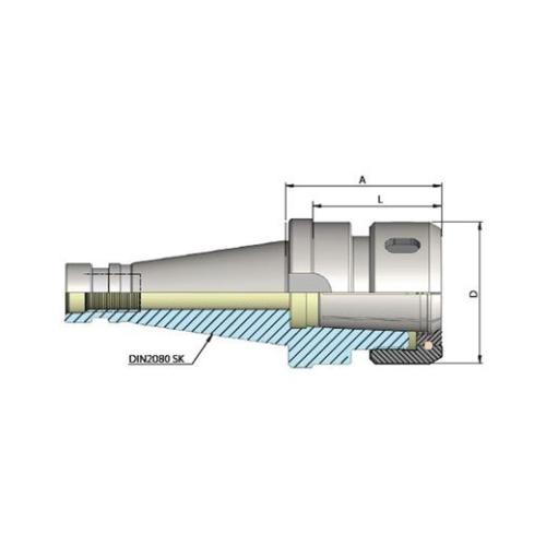 Heikenei Din2080 SK50 Pens Başlığı