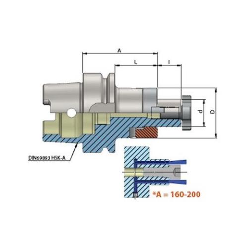 Heikenei HSK100-A İçten Soğutmalı Kombine Malafa Din69893-1