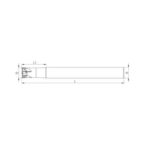 Heikenei Lpmw 0402 Krly Silindirik Saplı Takma Uçlu High Feed Freze