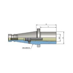 Heikenei Din2080 SK40 Mors Adaptörü