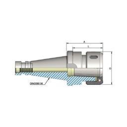 Heikenei Din2080 SK40 Pens Başlığı