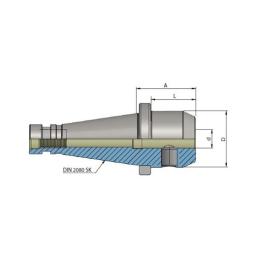 Heikenei Din2080 SK40 Veldon Tutucu