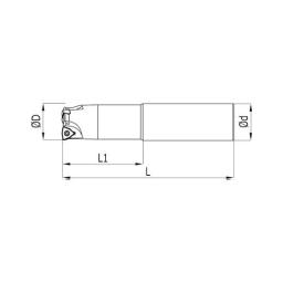 Heikenei Wnmx 09T3 Krly Silindirik Saplı Takma Uçlu High Feed Freze